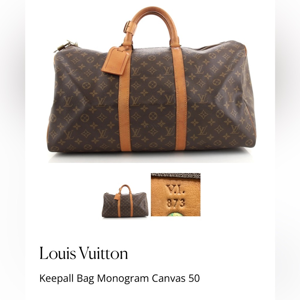 Louis Vuitton Monogram Canvas Duffel Bag in Brown